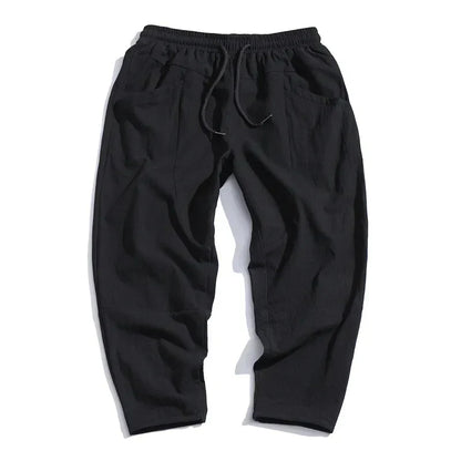 Kyoto Linen Cropped Pants | Lightweight & Breathable Trousers Men